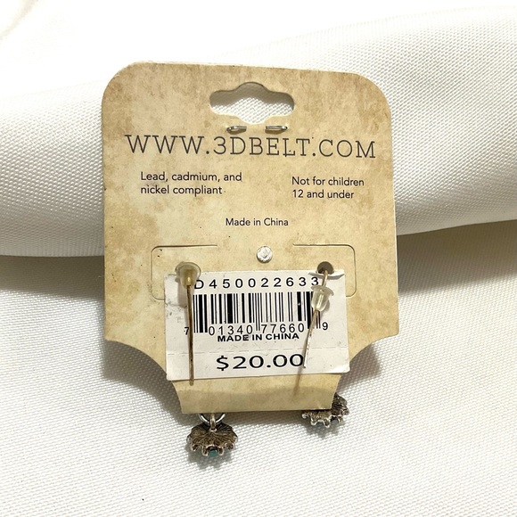 Silver Strike Turquoise Earrings - Picture 3 of 3